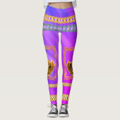 パーソナライズされた誕生日の贈り結婚物 レギンス (正面)