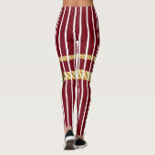 パーソナライズされた誕生日の贈り結婚物 レギンス (裏面)