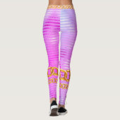 パーソナライズされた誕生日の贈り結婚物 レギンス (裏面)