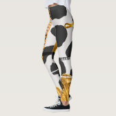 パーソナライズされた誕生日の贈り結婚物 レギンス (左)