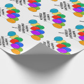 パーソナライズされた誕生日を風船で包む紙 ラッピングペーパー (角)