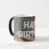 パーソナライズされた誕生日ウィズマグユニーク モーフィングマグカップ (正面左)