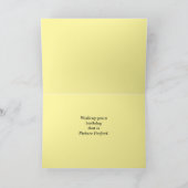 パーソナライズされた誕生日ウィッシュ白熱［赤熱］光を放つ、ジオンサンライズ カード (内部)