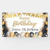 パーソナライズされた誕生日ウェルカムバナー 横断幕 (横)