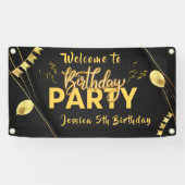 パーソナライズされた誕生日ウェルカムバナー 横断幕 (横)