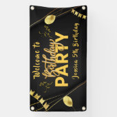 パーソナライズされた誕生日ウェルカムバナー 横断幕 (縦)