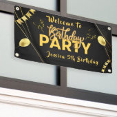パーソナライズされた誕生日ウェルカムバナー 横断幕 (ビルの外側)
