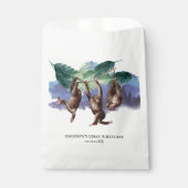 パーソナライズされた誕生日ウッドランドモンキー フェイバーバッグ (正面)