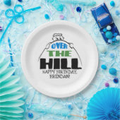 パーソナライズされた誕生日オーバーザヒル ペーパープレート (パーティー)