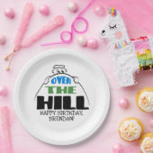 パーソナライズされた誕生日オーバーザヒル ペーパープレート (パーティー)