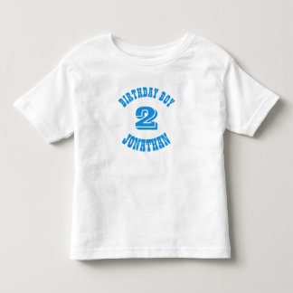 パーソナライズされた誕生日カスタマイズ男の子 トドラーTシャツ