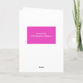 パーソナライズされた誕生日カード – 私たちの小さなプリンセス カード (裏面)