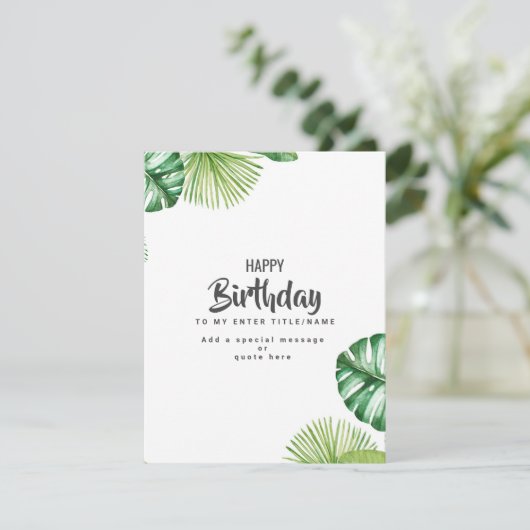 パーソナライズされた誕生日カード-誕生日カード作成者 カード (スタンド正面)