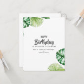 パーソナライズされた誕生日カード-誕生日カード作成者 カード (正面/裏面インサイチュ)