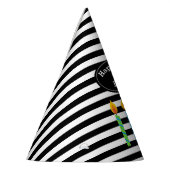 パーソナライズされた誕生日キャンドル紙ハット パーティーハット (左)