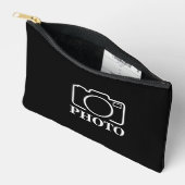 パーソナライズされた誕生日ギフトアイディア写真のアップロード アクセサリーポーチ (見開き)