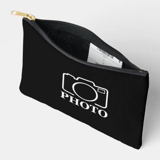 パーソナライズされた誕生日ギフトアイディア写真のアップロード アクセサリーポーチ (見開き)