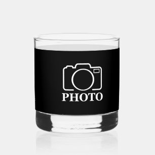 パーソナライズされた誕生日ギフトアイディア写真のアップロード ウイスキーグラス