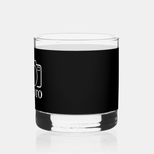 パーソナライズされた誕生日ギフトアイディア写真のアップロード ウイスキーグラス (左)