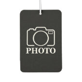 パーソナライズされた誕生日ギフトアイディア写真のアップロード カーエアーフレッシュナー (正面)
