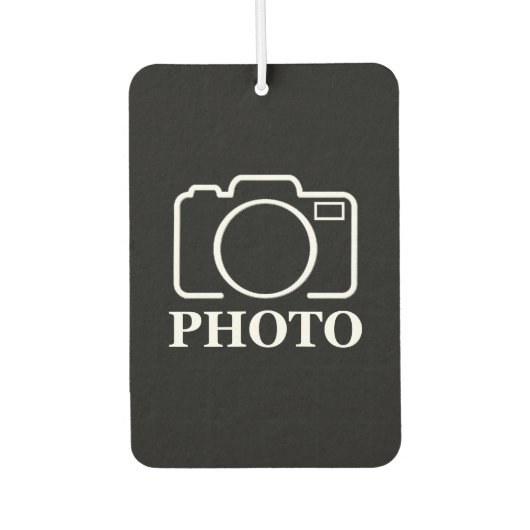 パーソナライズされた誕生日ギフトアイディア写真のアップロード カーエアーフレッシュナー (正面)