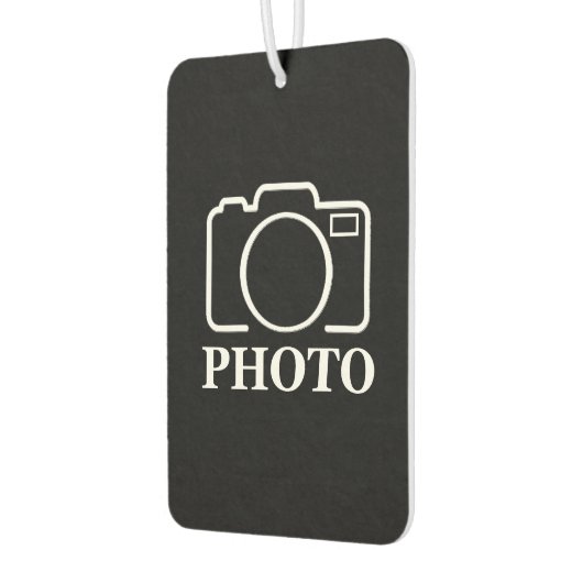 パーソナライズされた誕生日ギフトアイディア写真のアップロード カーエアーフレッシュナー (左)