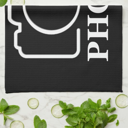 パーソナライズされた誕生日ギフトアイディア写真のアップロード キッチンタオル (折り畳み)