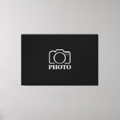 パーソナライズされた誕生日ギフトアイディア写真のアップロード キャンバスプリント (正面)