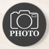 パーソナライズされた誕生日ギフトアイディア写真のアップロード コースター (正面)