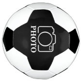 パーソナライズされた誕生日ギフトアイディア写真のアップロード サッカーボール (回転)