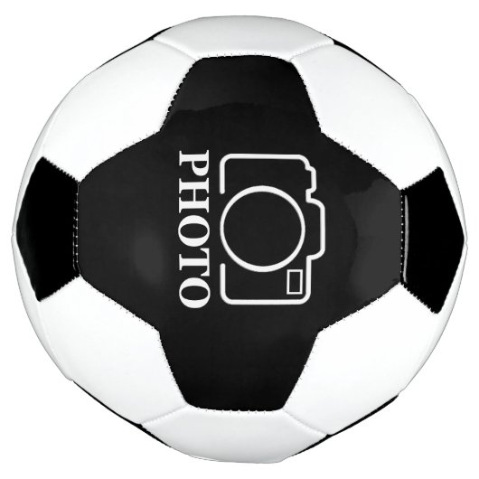 パーソナライズされた誕生日ギフトアイディア写真のアップロード サッカーボール (回転)