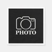 パーソナライズされた誕生日ギフトアイディア写真のアップロード スタンダードカクテルナプキン (正面)