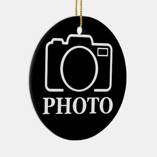 パーソナライズされた誕生日ギフトアイディア写真のアップロード セラミックオーナメント (右)