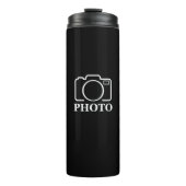 パーソナライズされた誕生日ギフトアイディア写真のアップロード タンブラー (正面)