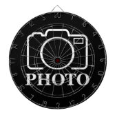 パーソナライズされた誕生日ギフトアイディア写真のアップロード ダーツボード (正面)