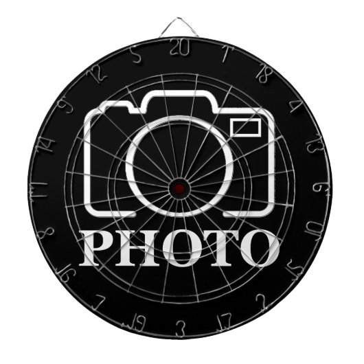 パーソナライズされた誕生日ギフトアイディア写真のアップロード ダーツボード (正面)