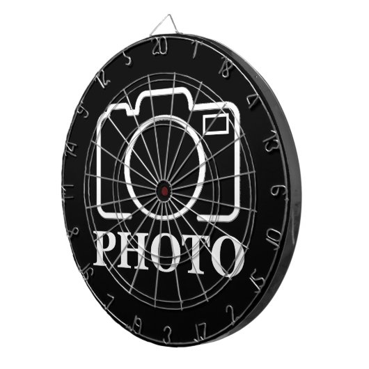パーソナライズされた誕生日ギフトアイディア写真のアップロード ダーツボード (正面右)