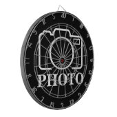 パーソナライズされた誕生日ギフトアイディア写真のアップロード ダーツボード (正面左)