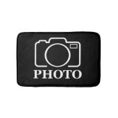 パーソナライズされた誕生日ギフトアイディア写真のアップロード バスマット (正面)