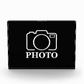 パーソナライズされた誕生日ギフトアイディア写真のアップロード フォトブロック (正面)