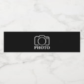 パーソナライズされた誕生日ギフトアイディア写真のアップロード ペットボトルラベル (シングルラベル)