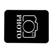 パーソナライズされた誕生日ギフトアイディア写真のアップロード マグネット (横)