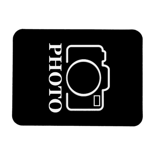 パーソナライズされた誕生日ギフトアイディア写真のアップロード マグネット (横)