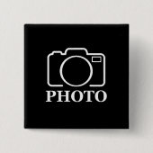 パーソナライズされた誕生日ギフトアイディア写真のアップロード 缶バッジ (正面)