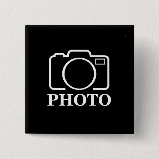 パーソナライズされた誕生日ギフトアイディア写真のアップロード 缶バッジ (正面)