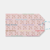 パーソナライズされた誕生日ギフトラベル-カスタムメッセージ ギフトタグ (正面(横))