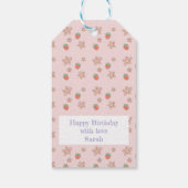 パーソナライズされた誕生日ギフトラベル-カスタムメッセージ ギフトタグ (裏面)