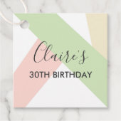 パーソナライズされた誕生日ギフトラベル、誕生日ラベル フェイバータグ (正面)