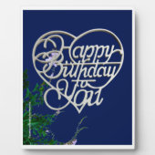 パーソナライズされた誕生日ギフト卓上 フォトプラーク (正面)