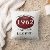 パーソナライズされた誕生日ギフト名の追加年生まれ クッション (ブランケット)